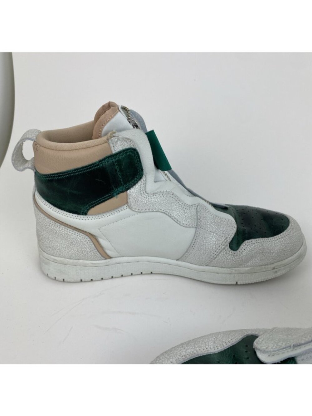 Nike Air Jordan 1 Retro High Zip Mystic Green Womens 8.5 AQ3742-003 - Picture 6 of 10